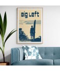 Retro Print | Surf Flinders Big Left | Australia